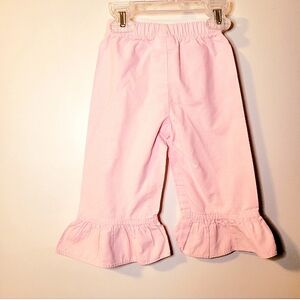 Shrimp & Grits Pink and White Gingham Ruffled Pants